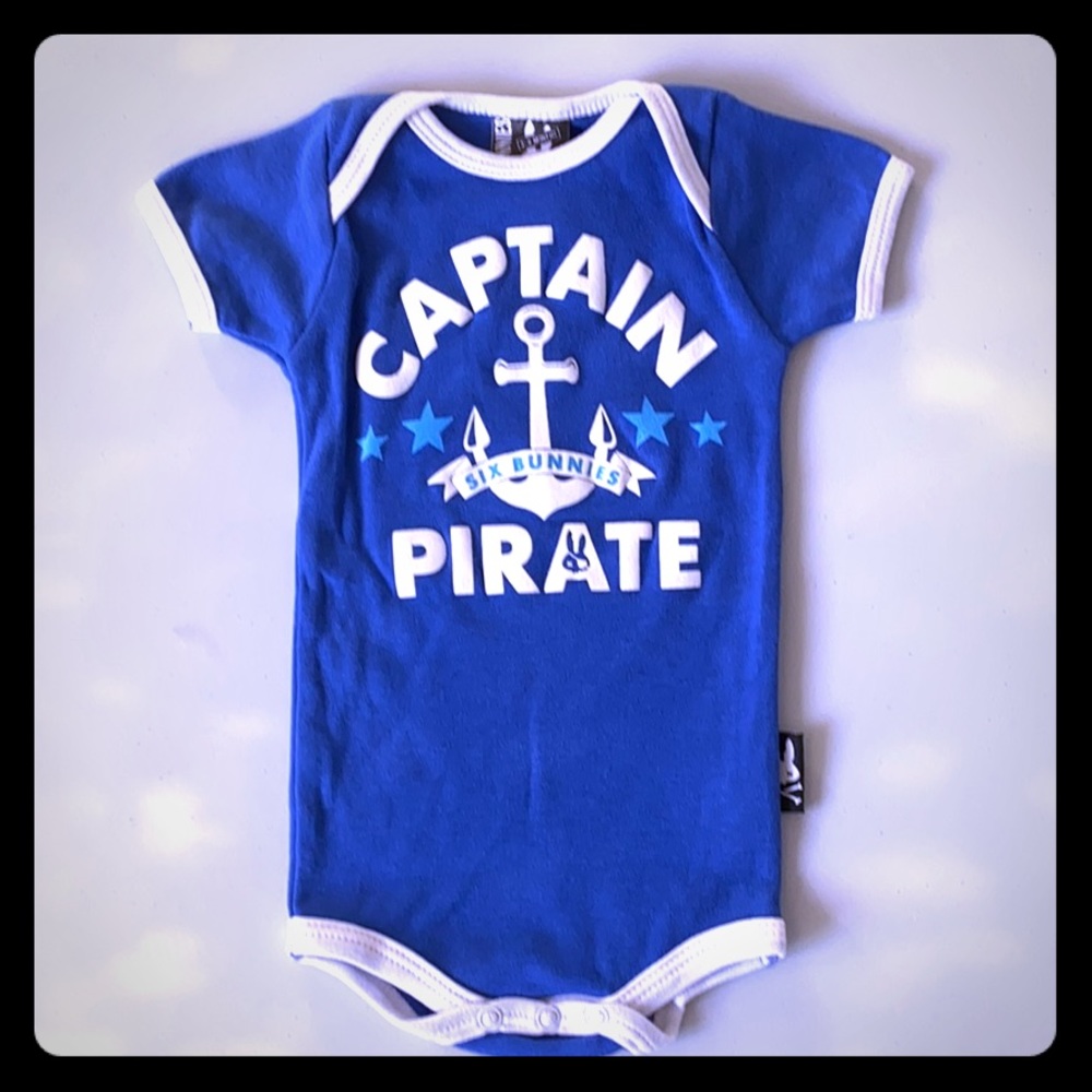 Baby romper Captain Pirate print size 3-6M